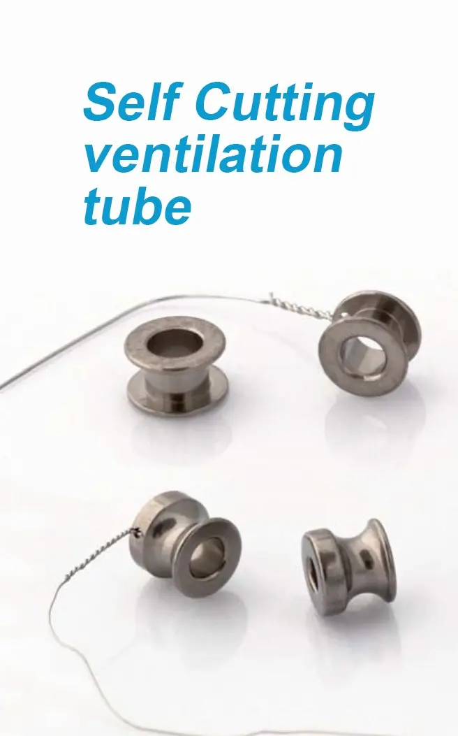 Self Cutting ventilation tube
