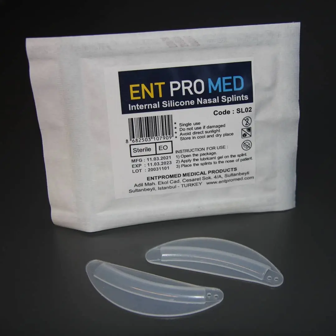 Internal Silicone Nasal Splints